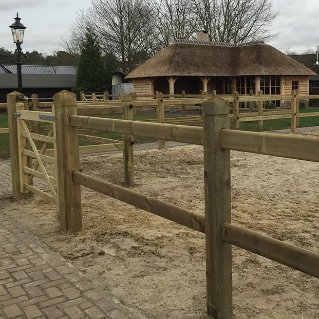 Houten weideafsluiting