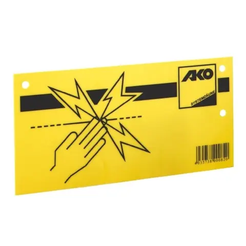 Waarschuwingsbord schrikdraad
