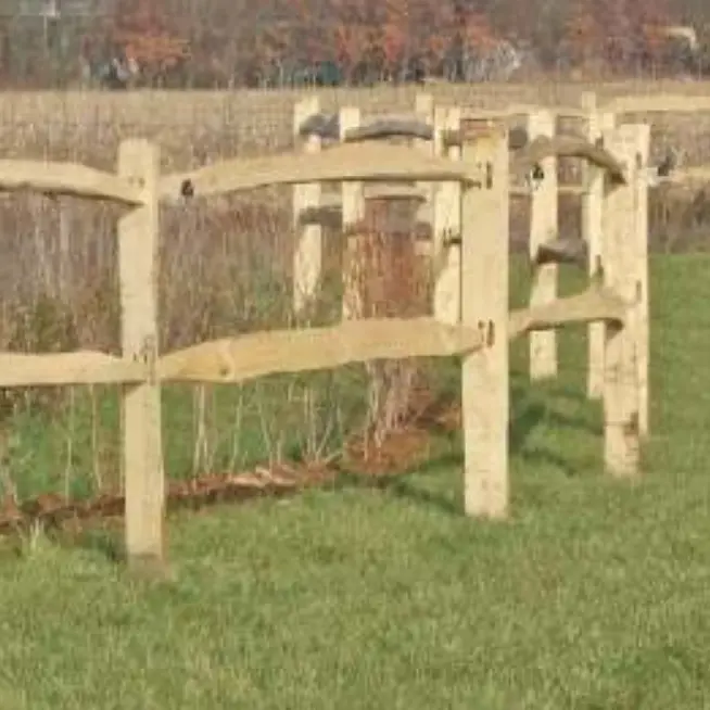 Type 5: Acacia half ronde palen met gekloven liggers (Ligger)