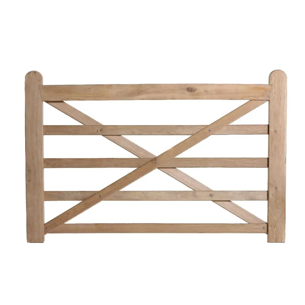 Houten Paddock poort - stevige houten weidepoort (1m20, Zonder hang en sluitwerk)