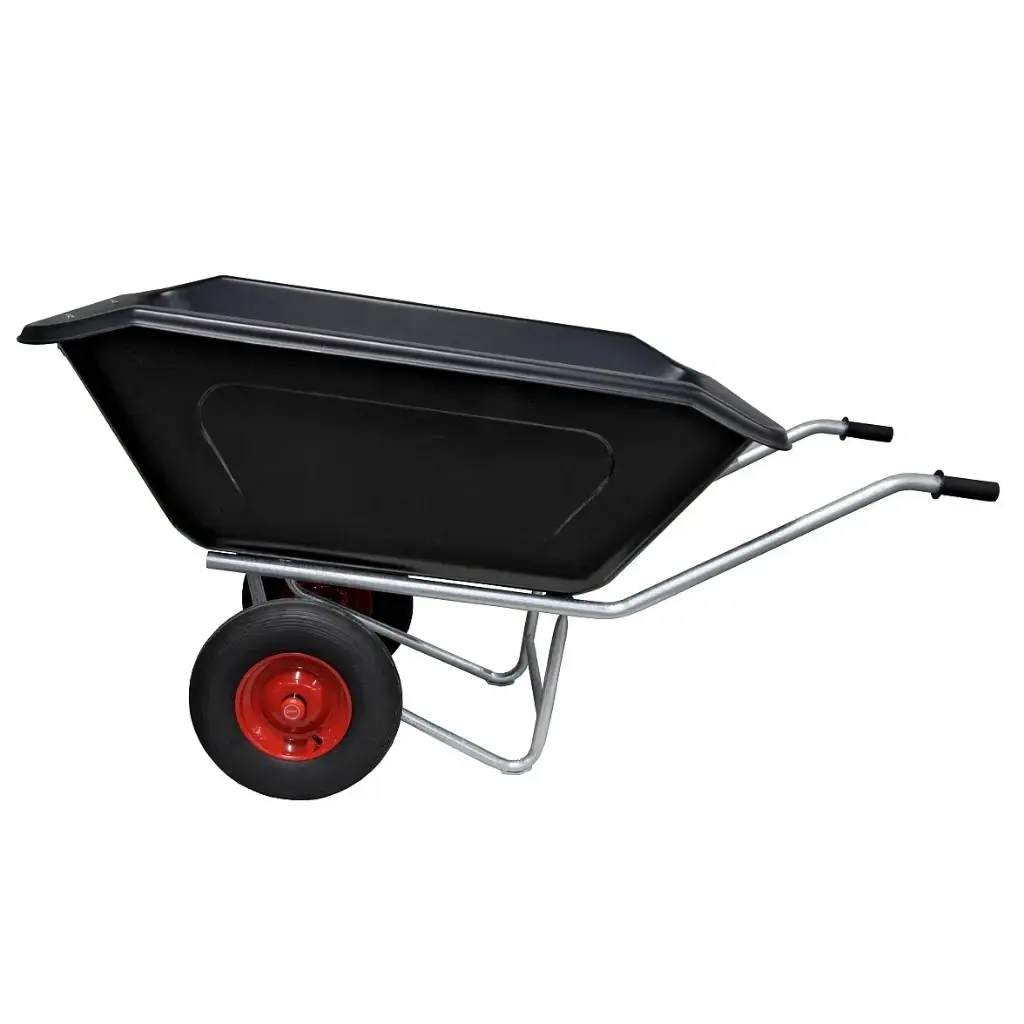 Kruiwagen 350L -Kunststof - 2 Wielen - Galva frame