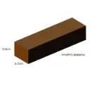 3,0 cm x 4,0 cm – Lattes imprégnées non rabotées