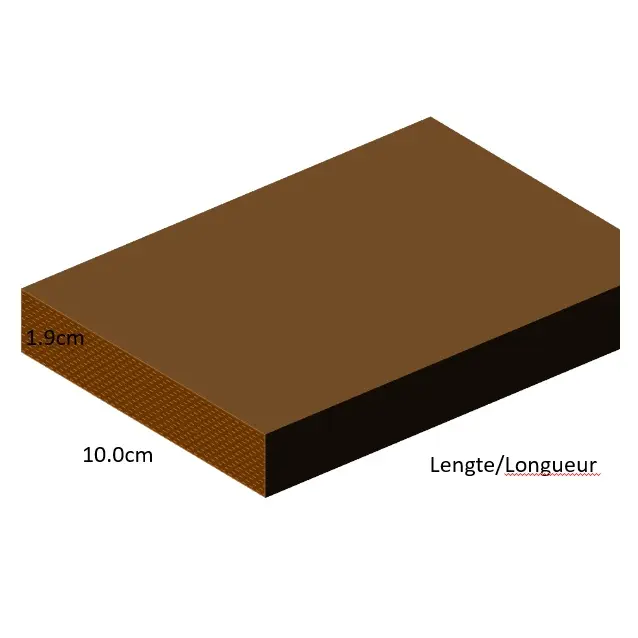 1.9 cm x 10.0 cm - Ongeschaafde geïmpregneerde planken