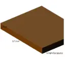 1.7 cm x 17.0 cm – Planches imprégnées non rabotées