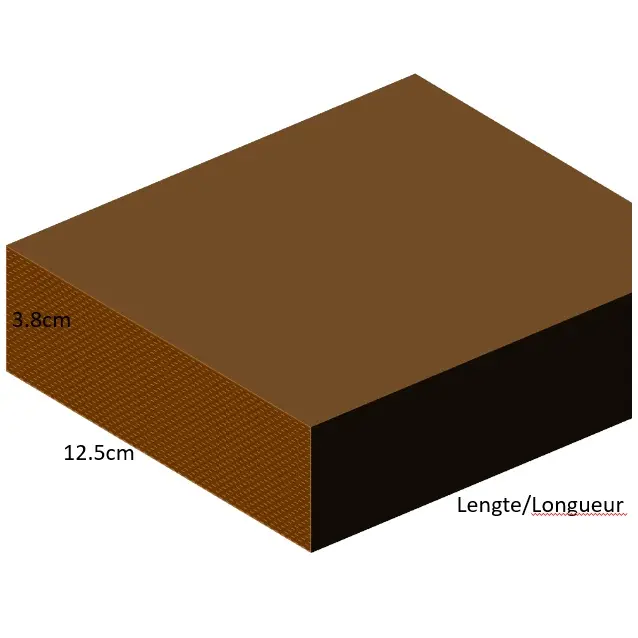 3.8 cm x 12.5 cm - Ongeschaafde geïmpregneerde planken