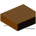 3.8 cm x 12.5 cm - Ongeschaafde geïmpregneerde planken