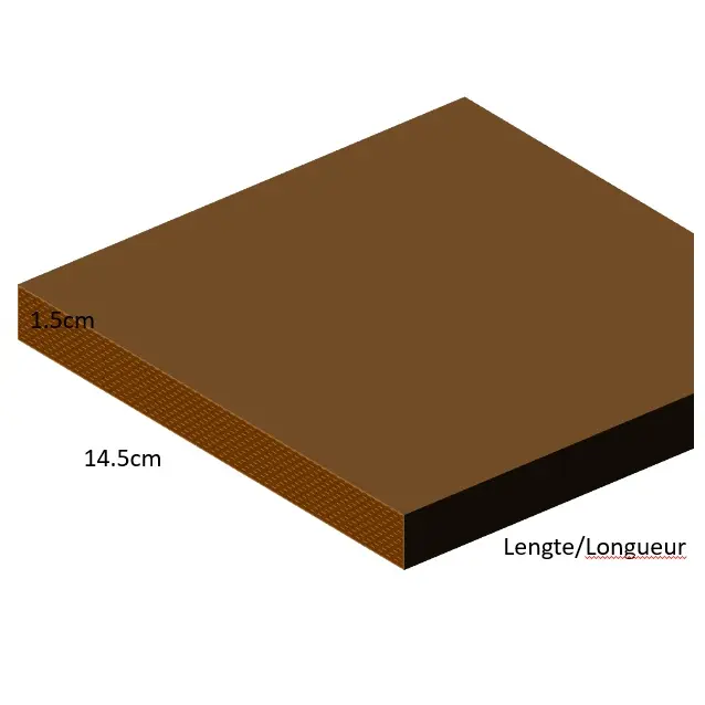 1.5 cm x 14.5 cm – Planches imprégnées rabotées