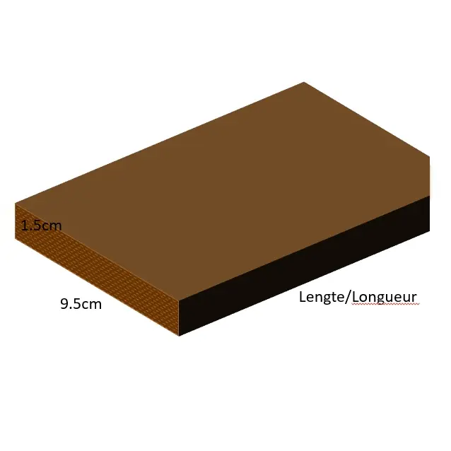 1.5 cm x 9.5 cm – Planches imprégnées rabotées (1.50 m)
