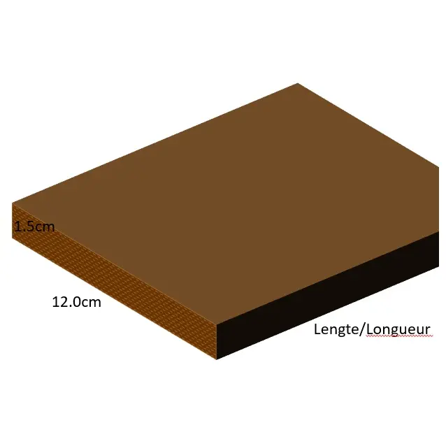 1.5 cm x 12.0 cm – Planches imprégnées rabotées (1.50 m)