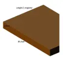 2.0 cm x 19.5 cm – Planches imprégnées rabotées