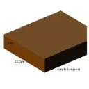 3.0 cm x 12.0 cm – Planches imprégnées rabotées