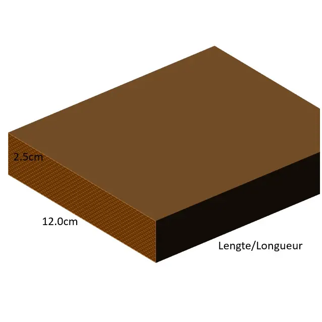 2.5 cm x 12.0 cm - Geschaafde geïmpregneerde planken