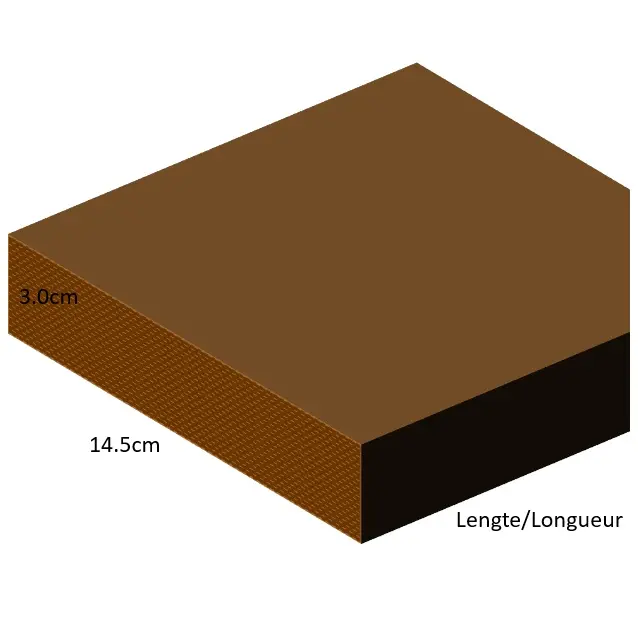 3.0 cm x 14.5 cm - Geschaafde geïmpregneerde planken