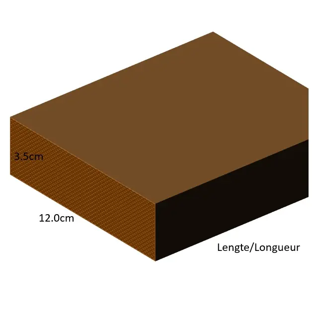 3.5 cm x 12.0 cm - Geschaafde geïmpregneerde planken