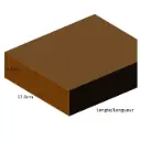 3.5 cm x 12.0 cm – Planches imprégnées rabotées