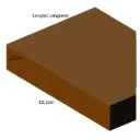 3.5 cm x 19.5 cm - Geschaafde geïmpregneerde planken