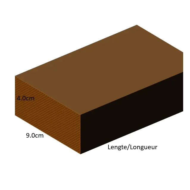 4.0 cm x 9.0 cm - Geschaafde geïmpregneerde planken (3.00 m)