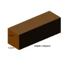4.5 cm x 14.5 cm – Planches imprégnées rabotées