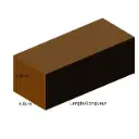 5.0 cm x 6.0 cm - Geschaafde geïmpregneerde planken