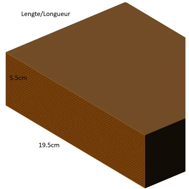 5.5 cm x 19.5 cm – Planches imprégnées rabotées (4.00 m)