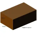 7.0 cm x 9.0 cm - Geschaafde geïmpregneerde planken