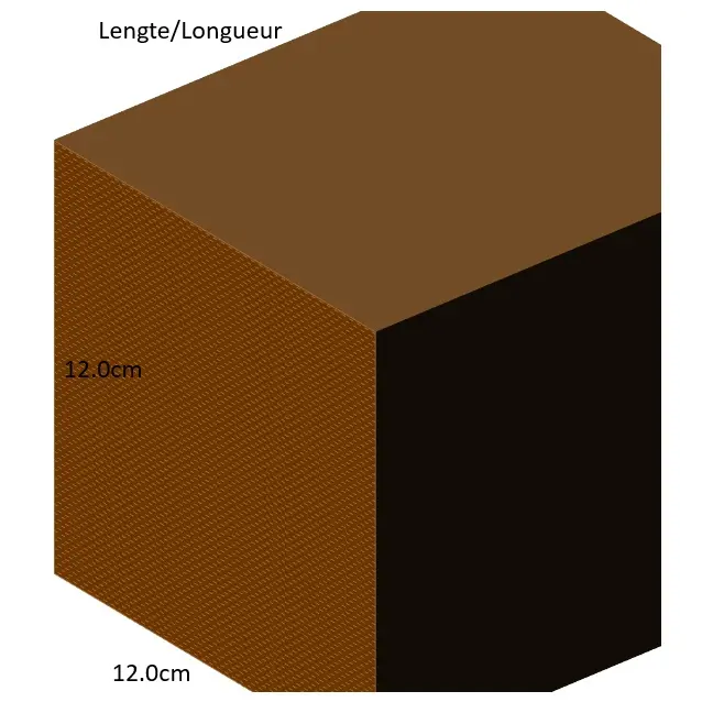12.0 cm x 12.0 cm – Poteau imprégnées carré (2.70 m)