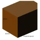 10.0 cm x 10.0 cm - Vierkant geïmpregneerde paal